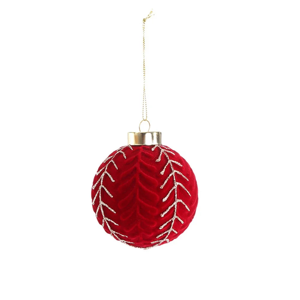 Holiday Decoration Velvet Christmas Ornaments Cozy Atmosphere Ornaments Quality Holiday Ornaments Soft Flocked Texture Oasis Select