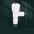 Plastic Angle Valve Faucet Water Stop Valve Toilet Filling Control Tap Switch for Bathroom Kitchen Replacement Accessories Oasis Select White-Single