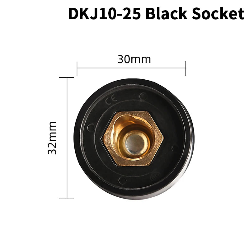 Wholesale DKJ10-25 European Welding Machine Cable Welding Cable Connector Quick Fitting Male Female Cable Oasis Select A1