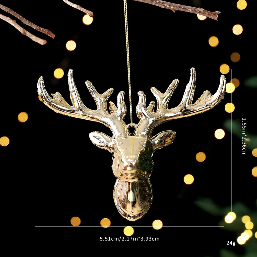 Gold Christmas Tree Ornaments – Angel, Snowflake & Butterfly