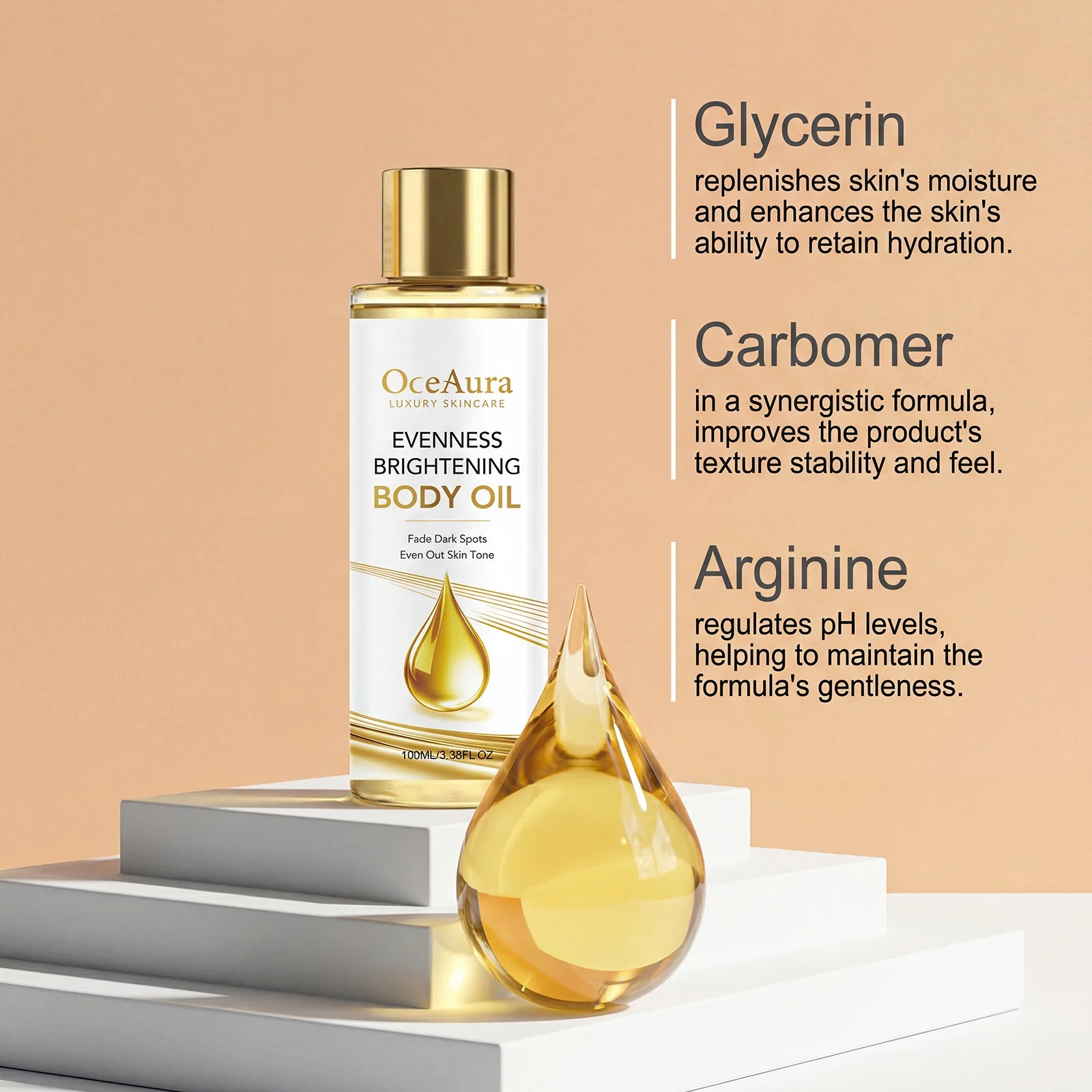 Luminous Nourishing Body Oil – Gentle Moisturizing Skin Care