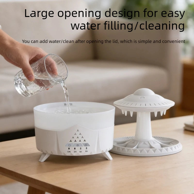 Simulation UFO Shaped Essential Oil Humidification Aroma Machine Colorful Night Light Silent Intelligent Aromatherapy Machine Oasis Select
