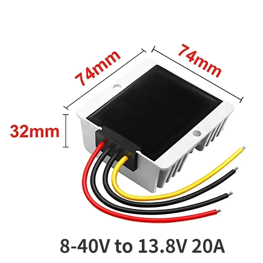 8-40V to 13.8V Boost Buck Regulator DC Power Converter Stabilizer Voltage Supply Module 30A 3A 5A 6A 15A 20A 25A 10A for Car Oasis Select 8-40V to 13.8V 20A 8V-40V 13.8V