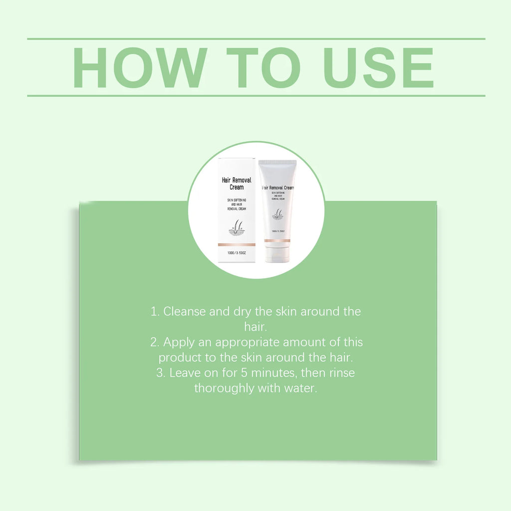 Instant Hair Removal Cream Gentle Painless Remove Hair Smooth Nourish Skin Easy Apply No Redness Personal Care Hair Remove Cream Oasis Select