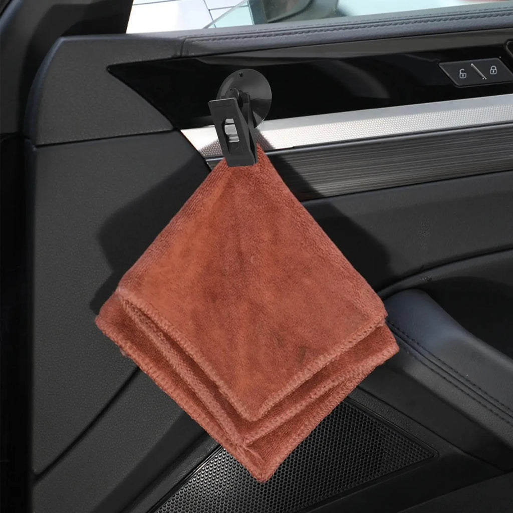 Car Window Suction Cup Clip Holder – 2pcs Multipurpose Mount