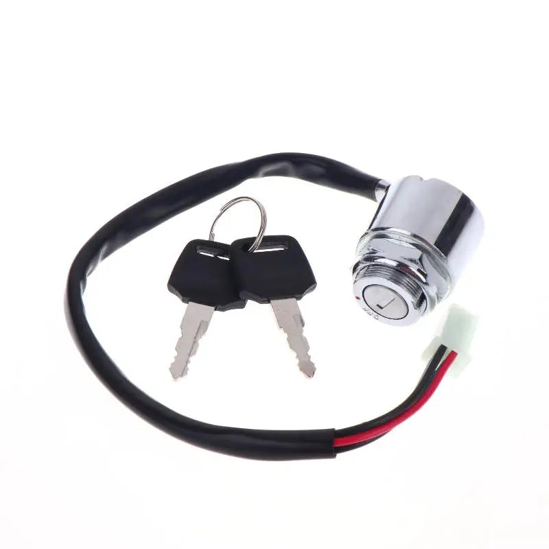 Universal Motorcycle 4 Wire 2 Position Ignition Switch Waterproof Electric Door Lock Electric Start Motorcycle Ignition Switch Oasis Select Default Title