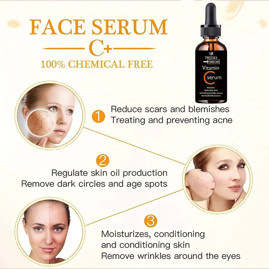 Vitamin C essence anti-oxidation skin brightening VC essential oil hyaluronic acid local facial essence Oasis Select