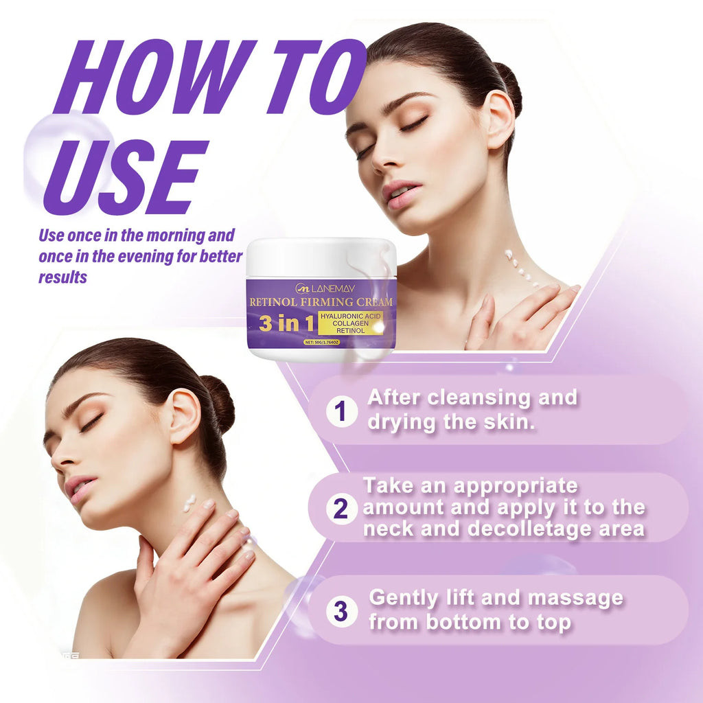Retinol Firming Cream 3-in-1 Hyaluronic Acid & Collagen 50g