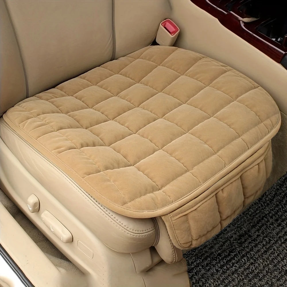 Universal Car Seat Cover Front Chair Seat Cushion Anti-slip Breathable Pad for Auto Seat Protector Car Interior Accessories Oasis Select Polyester WHITE Four Seasons