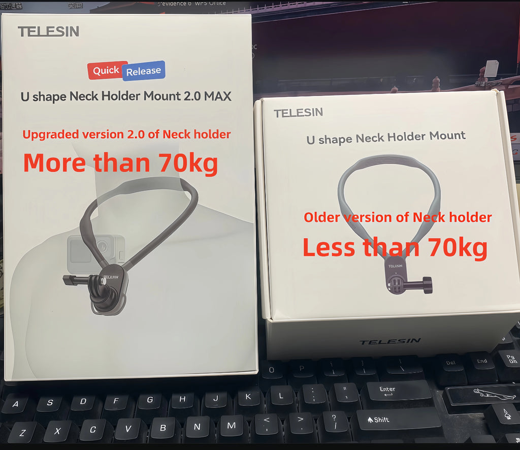 TELESIN 2.0 MAX Magnetic Neck Mount – GoPro Insta360 DJI