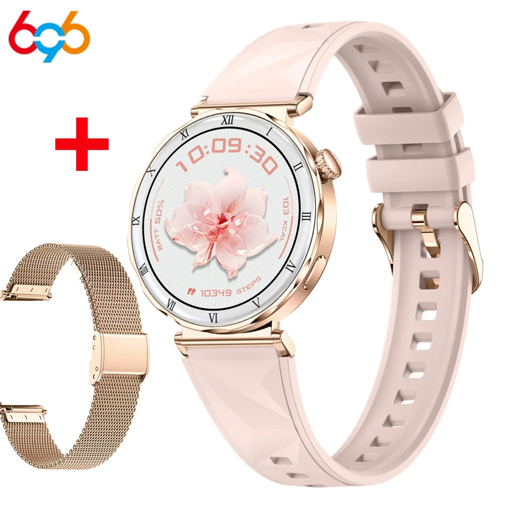 Women Smartwatch Information Push 1.19 Inch Amoled Screen Smart Watch Sleep Health Monitor Blue Tooth Call Sports Fitness Music Oasis Select GDPIS A GDM