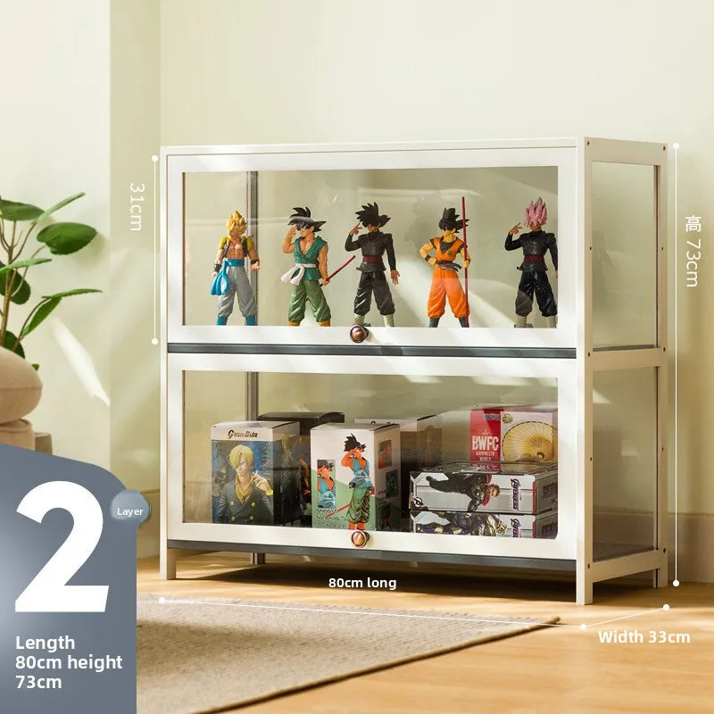Figure display cabinet Floor-to-ceiling simple modern living room Layered shelves Household lockers Blind box display cabinet Oasis Select Ermen 80