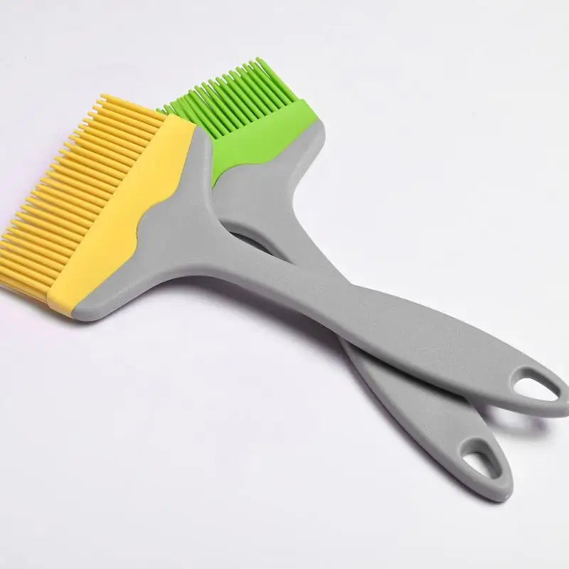 1pcs Split Silicone Oil Brush Large Size Outdoor BBQ Brush Household Sauce Brush 9CM Wide Baking Brush Oasis Select