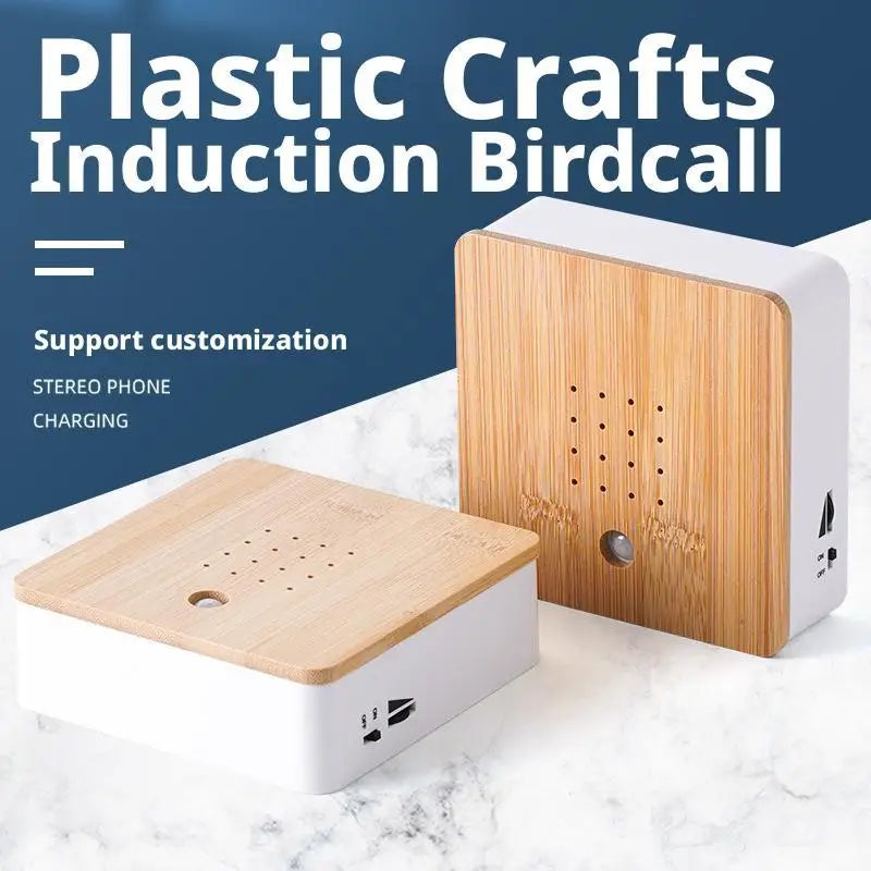 2025 Portable Chirping Sound Box Clear Mini Smart Animal Noise Machine Simulation Automatic Motion Sensor Fireplace Oasis Select
