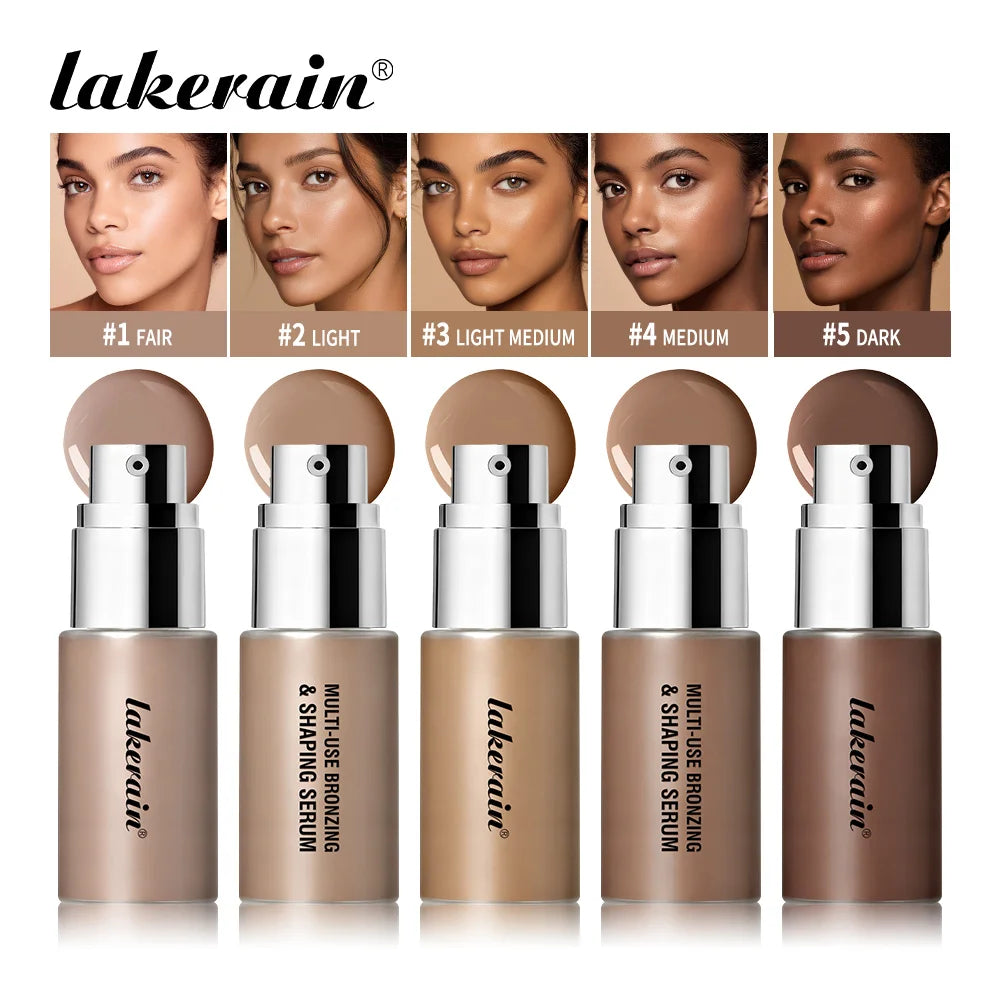 Multi-Use Foundation Cream Hydrates Nourishes Brighten Skin Tone Foundation Makeup Contouring Bronzing & Shaping Serum Cosmetics Oasis Select