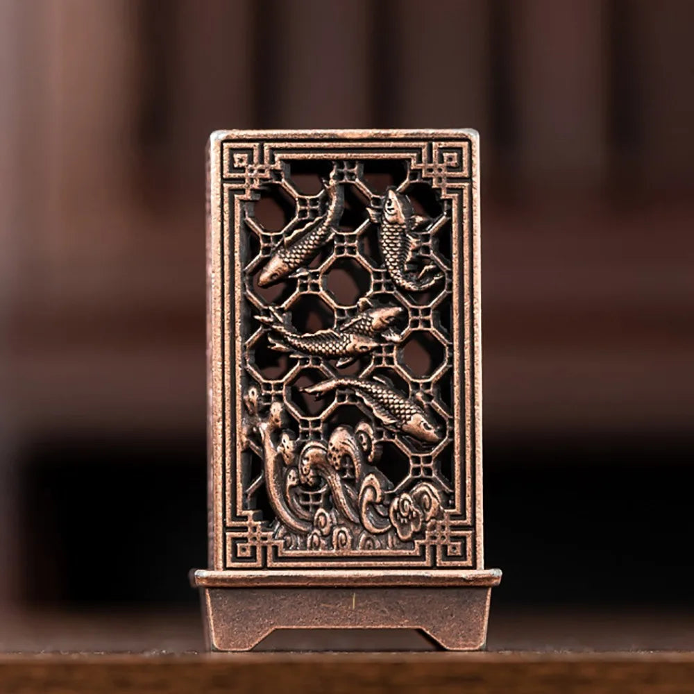 Chinese Style Zinc Alloy Incense Burner | Aromatherapy Holder