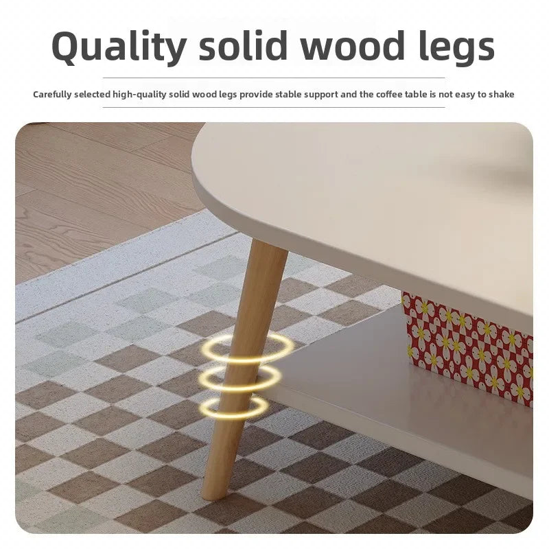 Multi-functional Coffee table living room small apartment living room sofa tea table bedroom simple bed INS wind small table Oasis Select