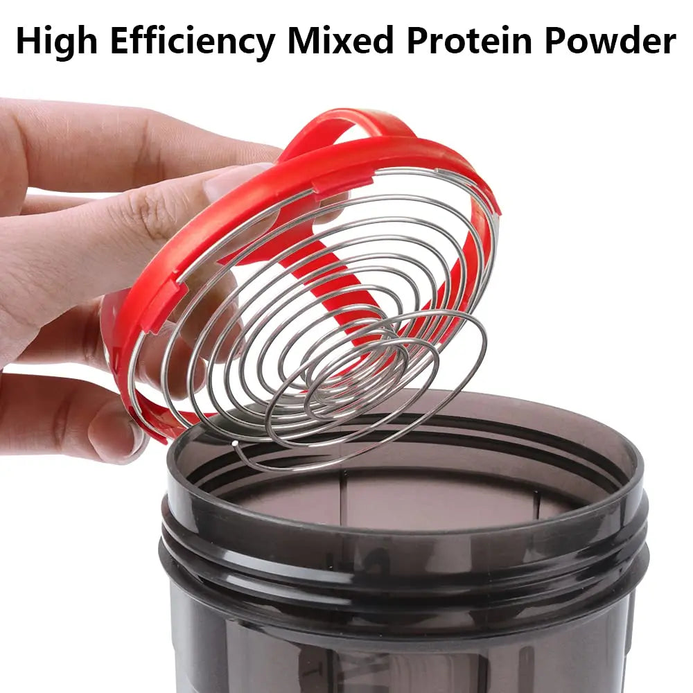 3 Layers Shaker Protein Bottle Powder Shake Cup Large Capacity Water Bottle Mixing Cup Body Building Exercise Mixing Bottle Oasis Select
