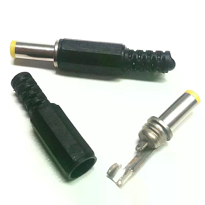 10PCS High Quality DC Power Male Plug 5.5*2.1*14MM Adapter Connector Plug Welded DC Head Oasis Select