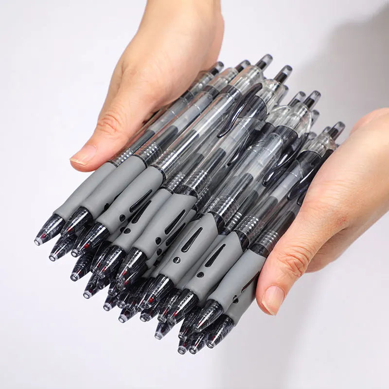 6/13pcs Retractable Gel Pens Set Black/Red/Blue Ink Ballpoint for Writing Refills Office Accessories School Supplies Stationer Oasis Select
