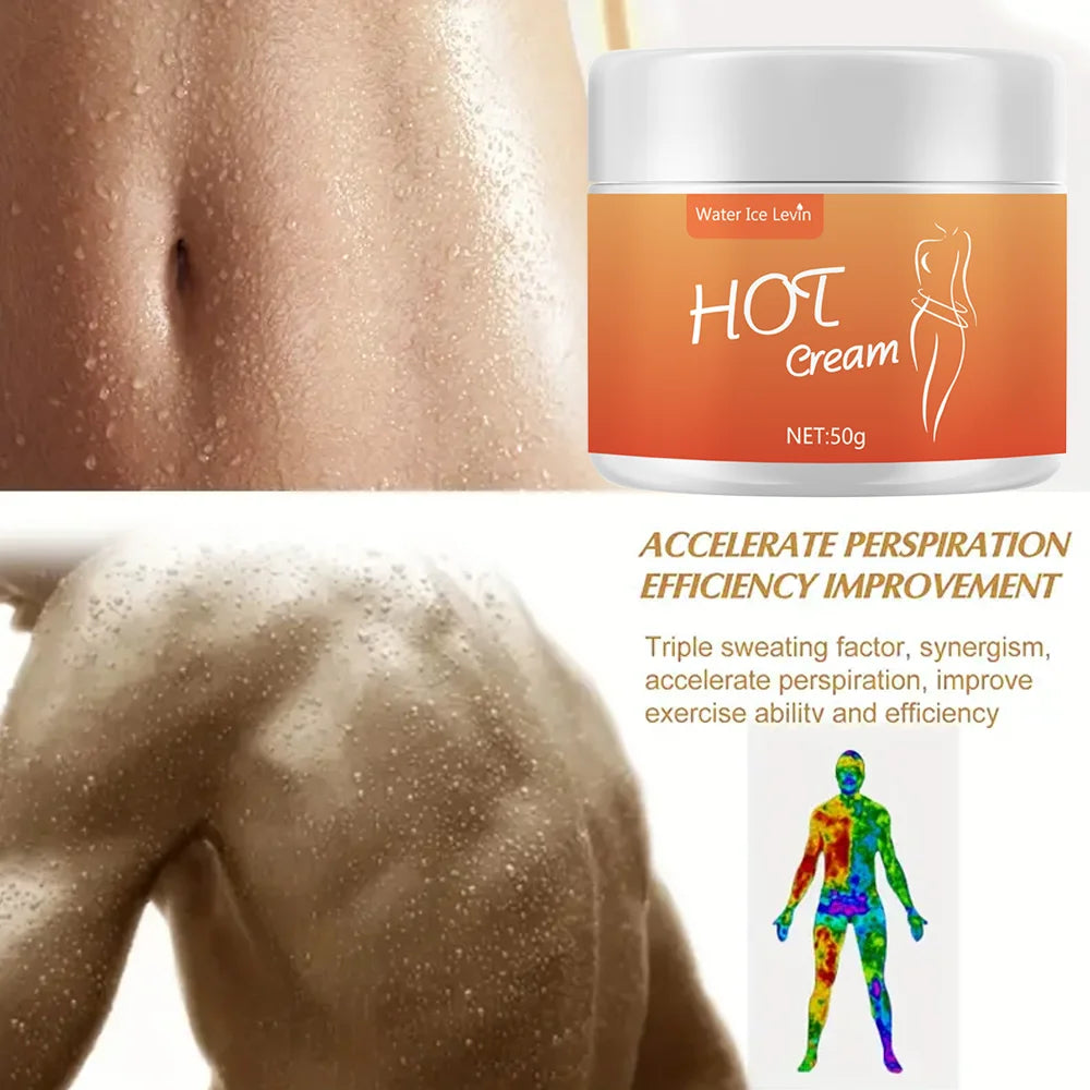 New Heat massage cream, body massage cream, fitness massage cream, improve muscle training and fitness effect 50g Oasis Select