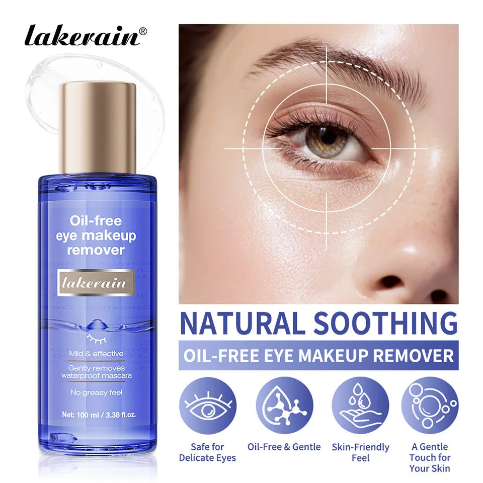 100ml Mild Oil-Free Eye Makeup Remover, Deep Cleansing Liquid Oasis Select