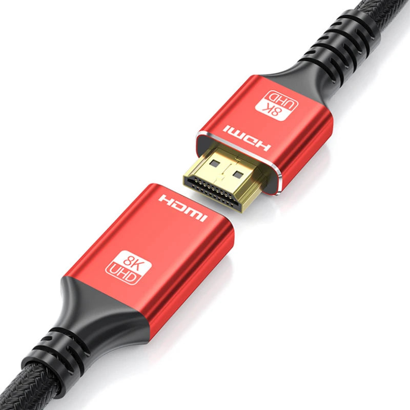 48Gbps HDMI-compatible Cable 8K 60Hz Male to Female HDR HDMI-compatible 2.1 Cable 4K 120Hz HDR 3D Effect Video Cable for PC Oasis Select
