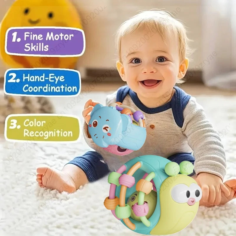 Baby Balls Rattle Comforter Toy Soft Hand Grasp Ball Educational Sensory Toys Activity Baby Crawling Toys 0 6 12 Months Oasis Select