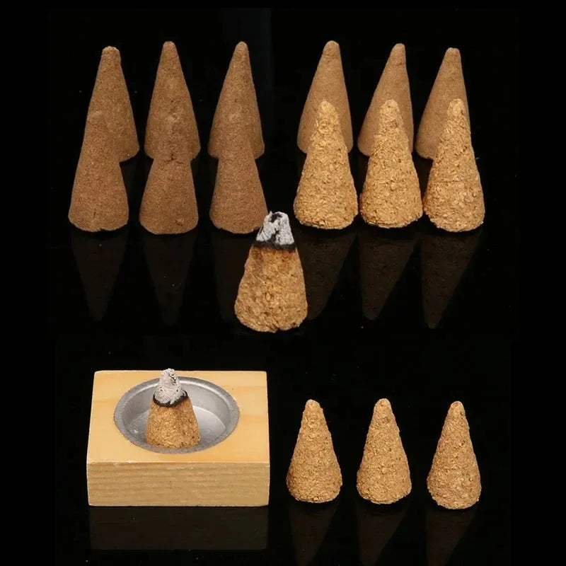 Palo Santo Incense Cones original Handmade Home Fragrance Yoga Meditation Incense Towers White Sage Purification Space Aroma Oasis Select