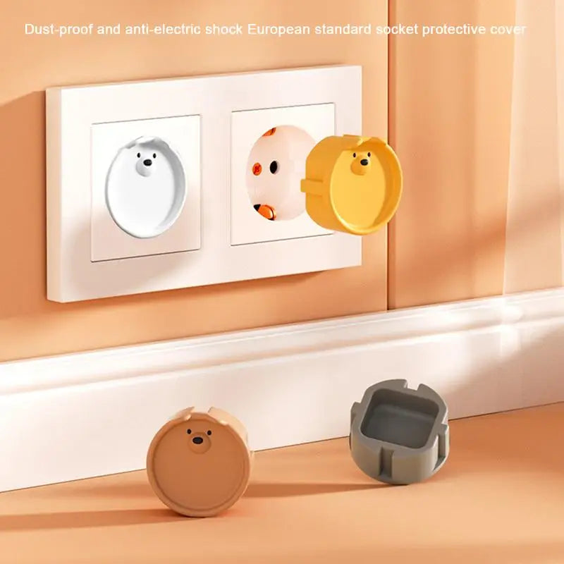 Plug Covers Protectors Socket Covers for Baby Safety Socket Protector Cover Silicone Electrical Outlets Shock Prevention tool Oasis Select