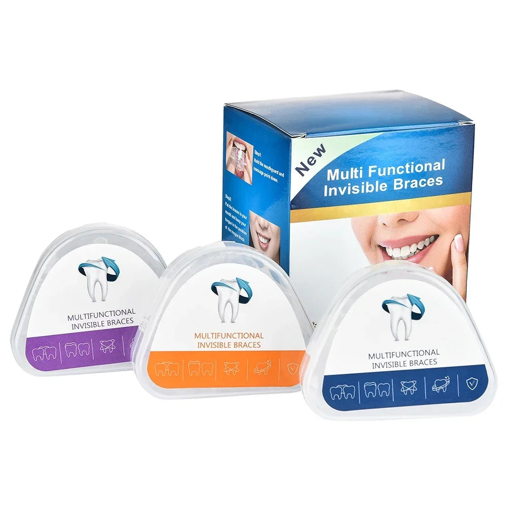 3-Stage Transparent Teeth Trainer Braces for Adults | D1 D2 D3