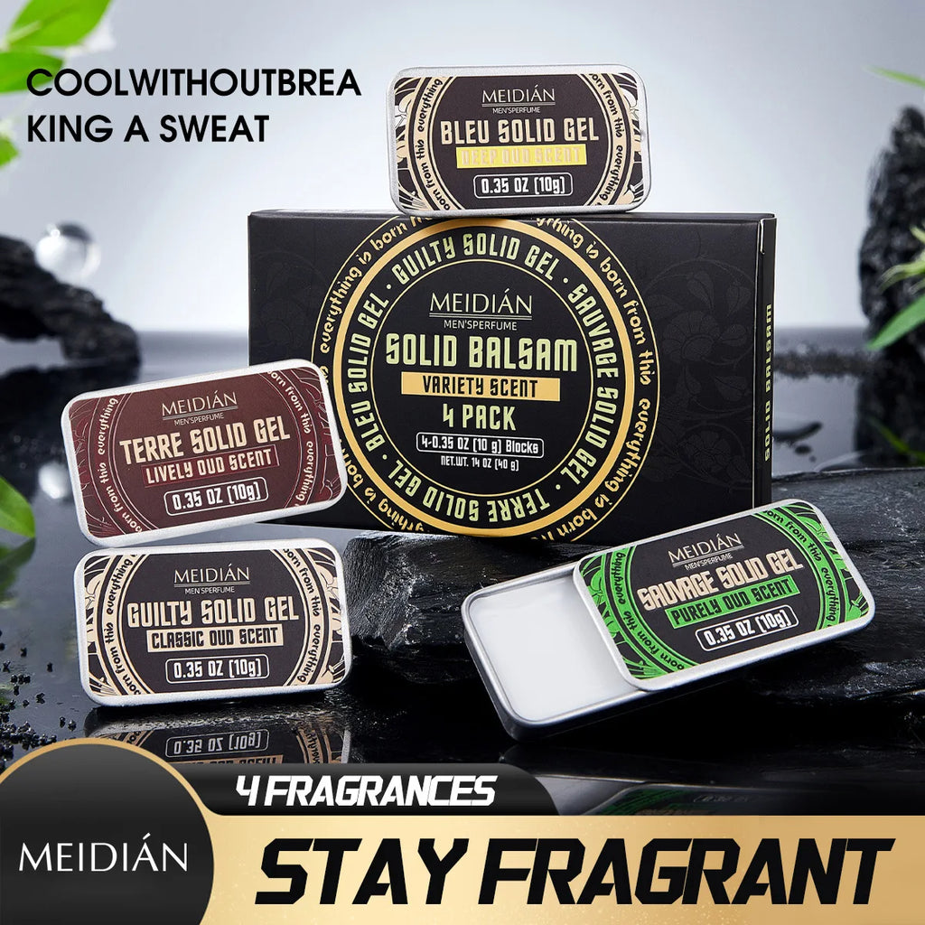 Men's Solid Perfume Balm Set – Fresh Long-Lasting Fragrance Solid Perfume Balm Oasis Select