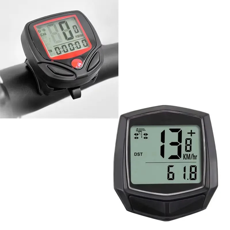1/2/3/4pcs Bicycle Cycling Computer LCD Display Wired Odometer Of Functions Accurate Recording Auto Sleep Replaceable Battery Oasis Select 2pcs Mixed