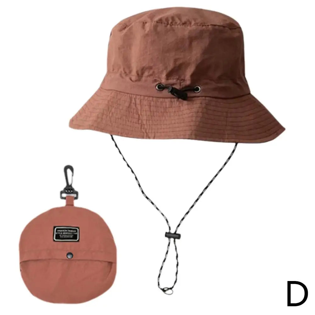 Waterproof Fisherman Hat Women Summer Sun Anti-UV Protection Camping Hiking Mountaineering Caps Men's Panama Bucket Outdoor Hat Oasis Select M Red
