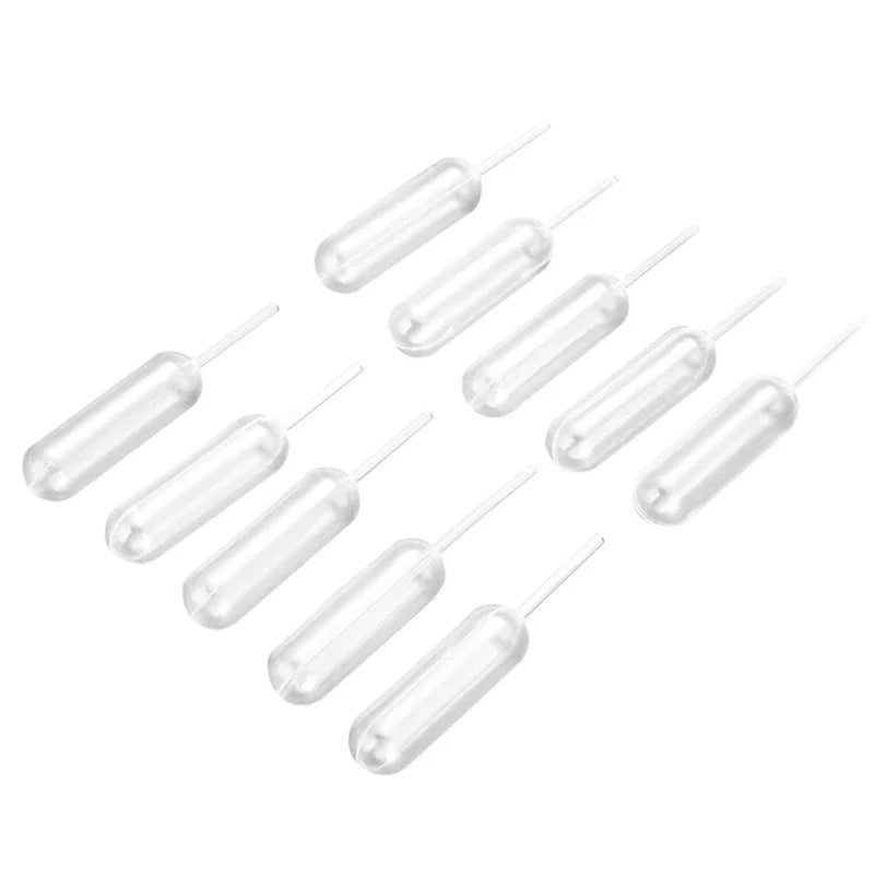 50Pcs Transparent Disposable Straw 4ml for Ice Cream Jelly Milkshake Food Packaging Party Supplies Droppers Oasis Select