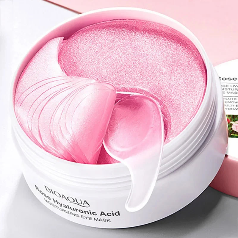 Bioaqua Rose Hyaluronic Acid Eye Mask – 60 Patches Eye Treatment Mask Oasis Select