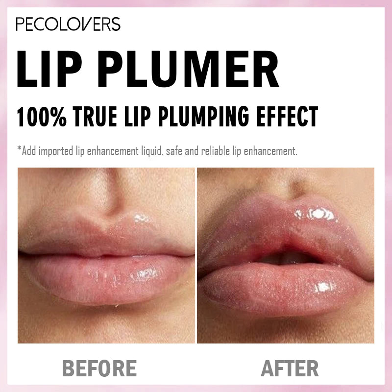 Volumising Lip Plumper Oil Gloss Serum – Hyaluronic Acid