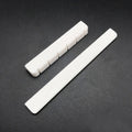 6 String Bone Guitar Bridge Saddle Nut White Bone Bridge Replacement Parts 80mm 52mm Real Bone Guitar Nut Saddle Bass For Music Oasis Select 2PCS