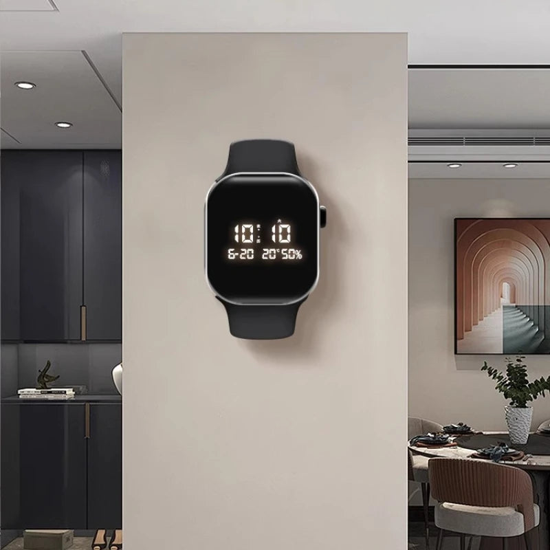 Living Room Clock Perpetual Calendar Electronic Clock Creative Restaurant High Aesthetic Value Internet Famous Wall Decoration Oasis Select