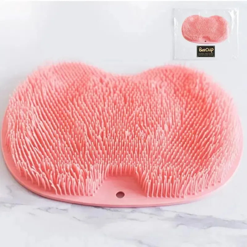 Foot Scrubbing Pad Bathroom Bath Brush Multifunctional Scrubbing Foot Massage Pad Non-slip Foot Pad Silicone Bath Brush Oasis Select