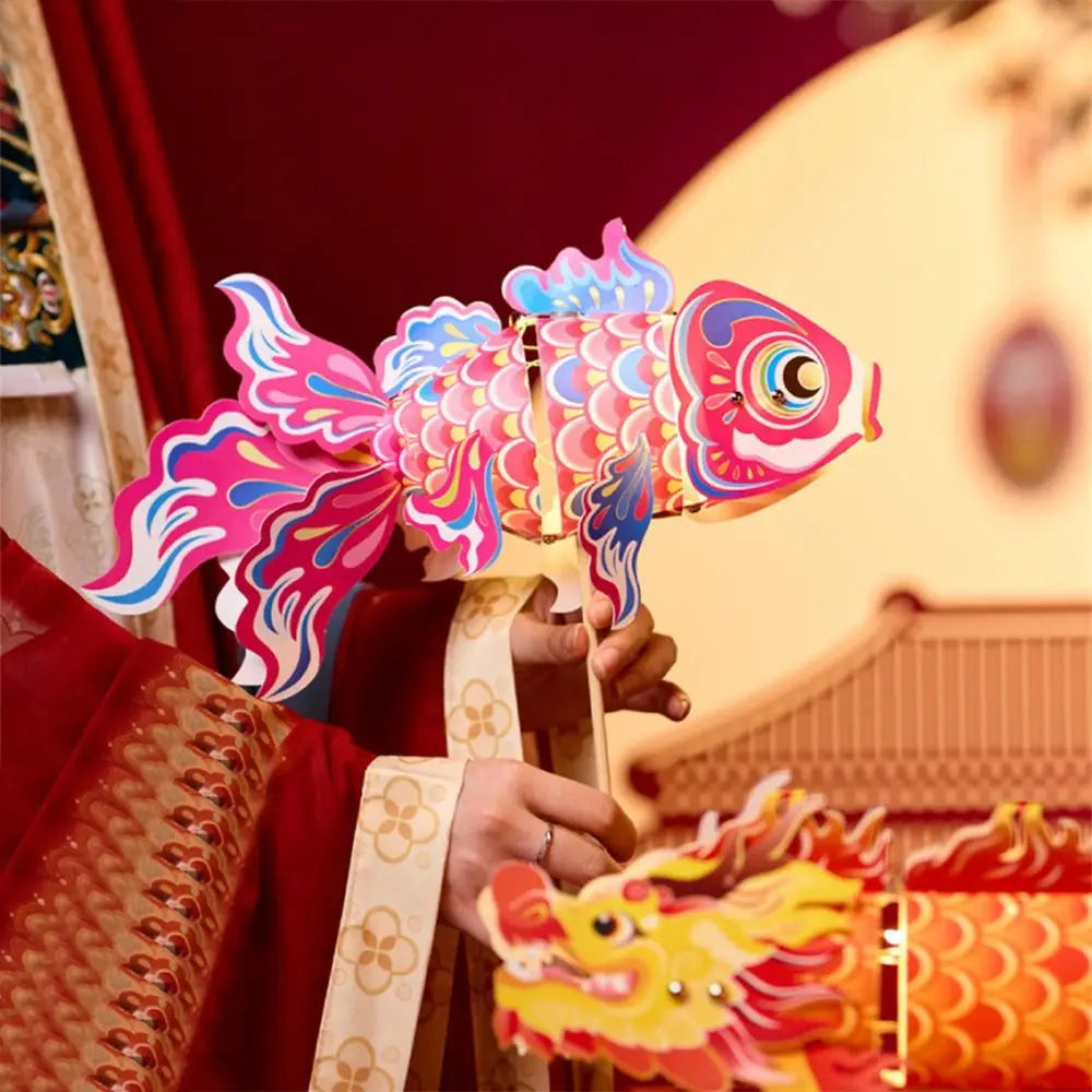 DIY Goldfish Koi Carp Paper Lantern LED Light – Hanfu Decor