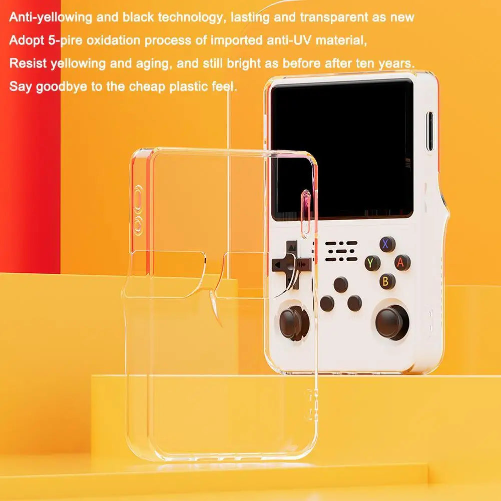 2025New for r36s Protective Case Transparent Handheld Game Console Protective Cover Integrated TPU Soft Shell for r36s Shell Oasis Select