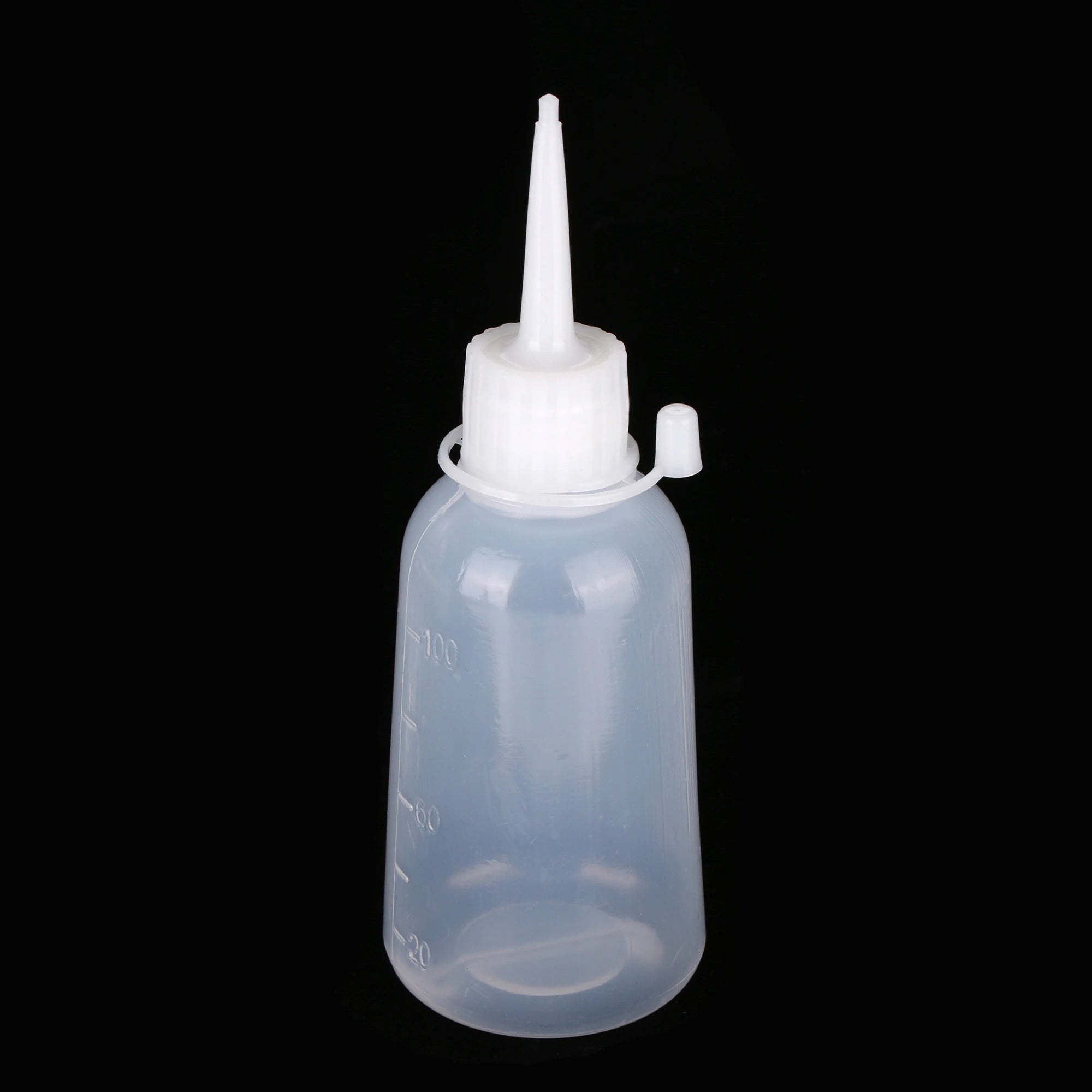5 Pieces 100ml Plastic Clear Tip Applicator Bottle Plastic Squeeze Bottle With Tip Cap For Crafts Art Glue Multi Purpose Oasis Select White