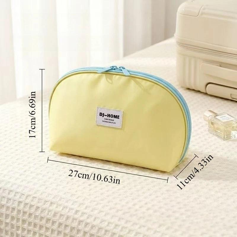 Portable Waterproof Underwear Organizer Bag Multi-Compartment Bra Lingerie Storage Pouch for Travel Luggage Business Trip Dorm Oasis Select yellow