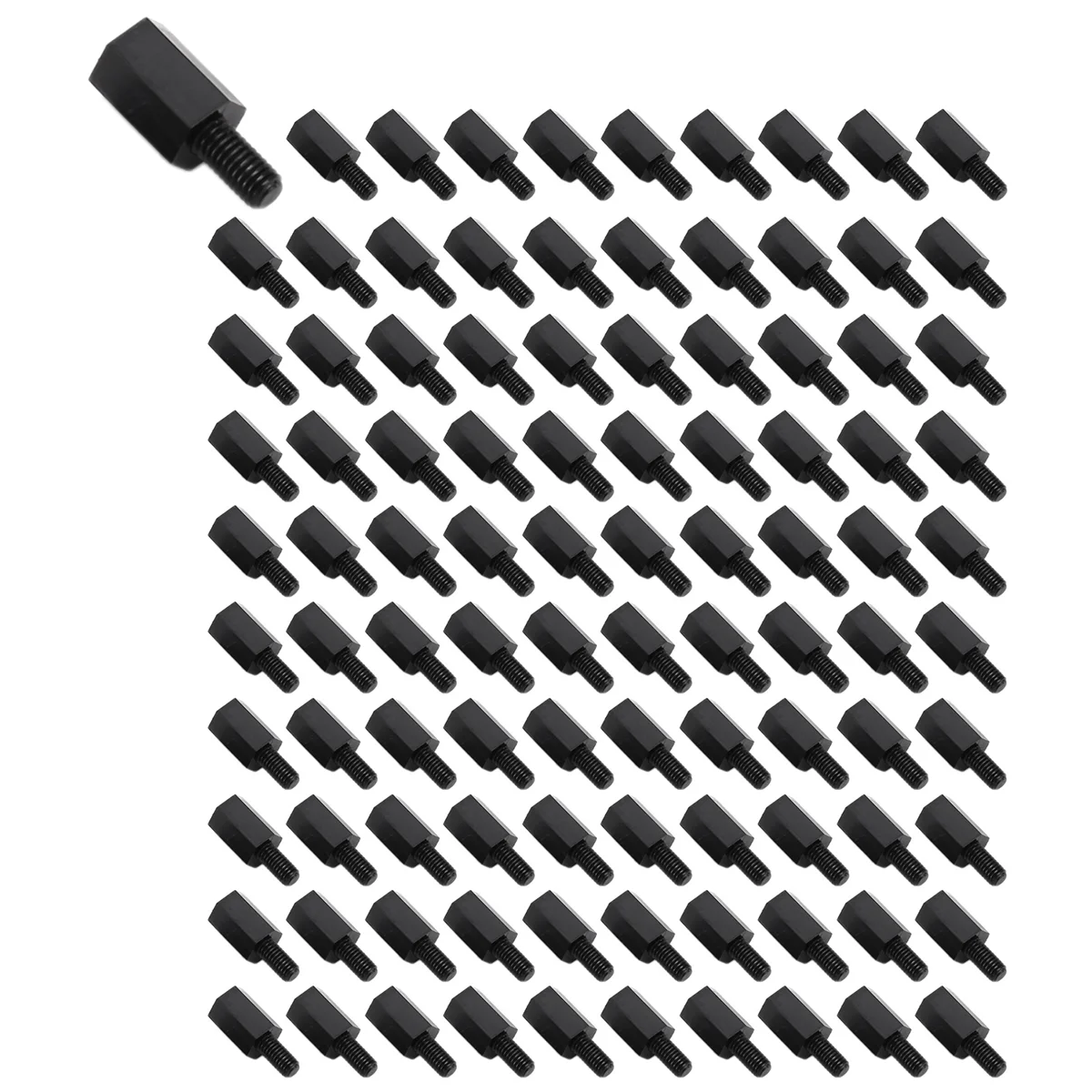 100Pcs M3 Thread 8mm+6mm PCB Fixed Nylon Hex Standoff Spacer Pillar Oasis Select Default Title