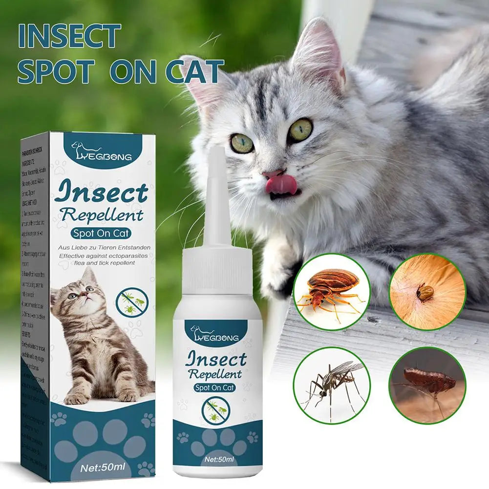 50ml Flea & Tick Treatment Drops for Cats & Dogs