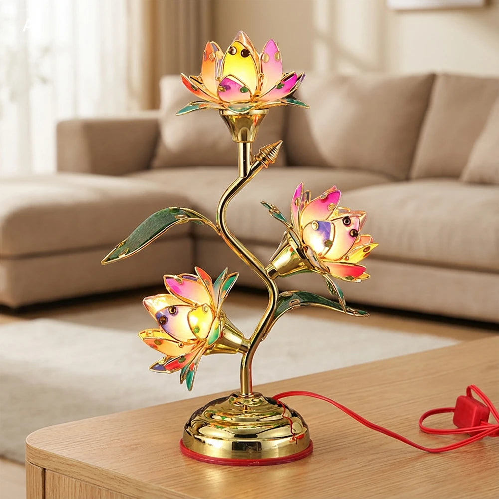 Electric Lotus Lamp | Multi-Color LED Decorative Table Light