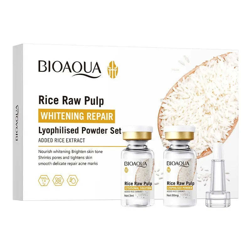 Rice Puree Freeze-Dried Serum Set – Brightening & Barrier Care Face Serum Set Oasis Select