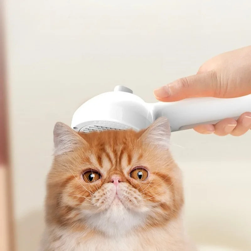 Upgraded Pet Spray Grooming Comb Steamy Floating Hair Removal Cleaning Steam Brush Styling for Dogs Cats Accessories Oasis Select