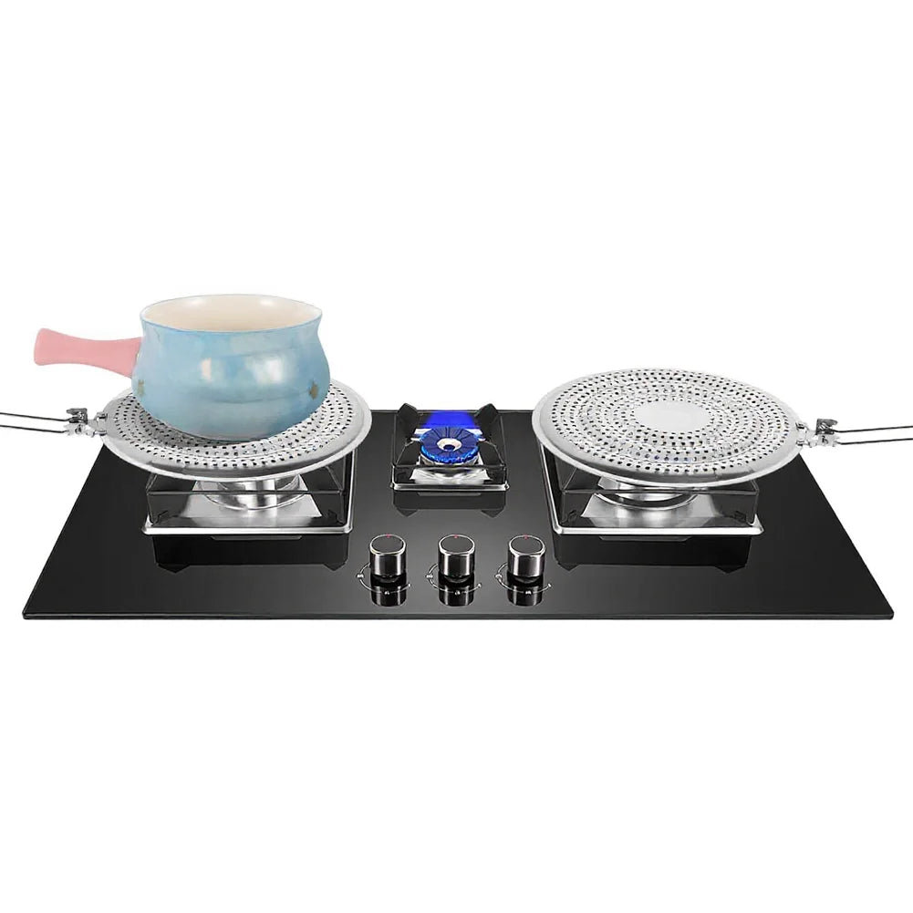 Stainless Steel Heat Diffuser Plate For Gas Electric Stove Scorch Prevention Simmer Ring Cookware Protector Kitchen Tool Oasis Select